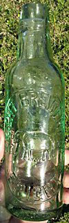 BRIGHT BREWERY COMPANY EMBOSSED BEER BOTTLE