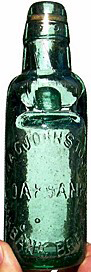 J. AND A. G. JOHNSTON LIMITED OAKBANK BREWERY EMBOSSED BEER BOTTLE