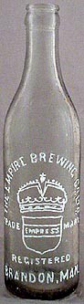 THE EMPIRE BREWING COMPANY LIMITED EMBOSSED BEER BOTTLE