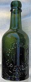 CHACEWATER BREWERY COMPANY EMBOSSED BEER BOTTLE