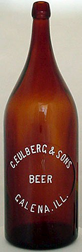 C. EULBERG & SONS BEER EMBOSSED BEER BOTTLE