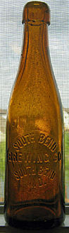 SOUTH BEND BREWING COMPANY EMBOSSED BEER BOTTLE