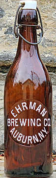 EHRMAN BREWING COMPANY EMBOSSED BEER BOTTLE