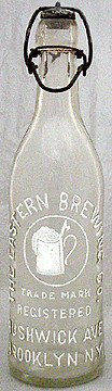 THE EASTERN BREWING COMPANY EMBOSSED BEER BOTTLE