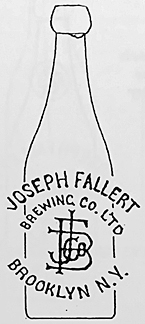 JOSEPH FALLERT BREWING COMPANY LIMITED EMBOSSED BEER BOTTLE