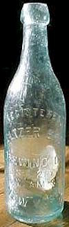 MELTZER BROTHERS BREWING COMPANY EMBOSSED BEER BOTTLE