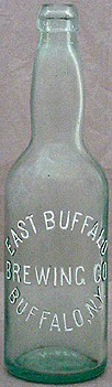 EAST BUFFALO BREWING COMPANY EMBOSSED BEER BOTTLE