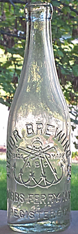 ANCHOR BREWING COMPANY EMBOSSED BEER BOTTLE
