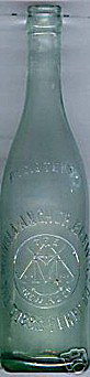 MANILLA ANCHOR BREWING COMPANY EMBOSSED BEER BOTTLE