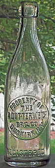 THE DOTTERWEICH BREWING COMPANY EMBOSSED BEER BOTTLE