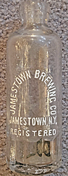 JAMESTOWN BREWING COMPANY EMBOSSED BEER BOTTLE