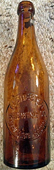 ROCHESTER BREWING COMPANY EMBOSSED BEER BOTTLE