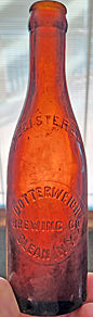 DOTTERWEICK BREWING COMPANY EMBOSSED BEER BOTTLE