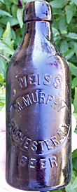 M. MURPHY WEISS BEER EMBOSSED BEER BOTTLE