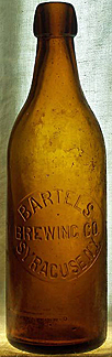 BARTELS BREWING COMPANY EMBOSSED BEER BOTTLE
