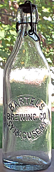 BARTELS BREWING COMPANY EMBOSSED BEER BOTTLE