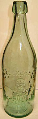BECKER & COMPANY BOTTLED BEER EMBOSSED BEER BOTTLE