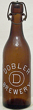 DOBLER BREWERY EMBOSSED BEER BOTTLE