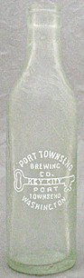 PORT TOWNSEND BREWING COMPANY EMBOSSED BEER BOTTLE