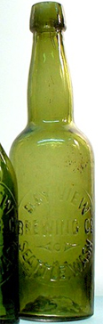 BAY VIEW BREWING COMPANY EMBOSSED BEER BOTTLE