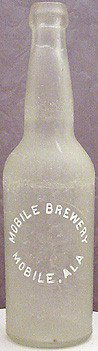 MOBILE BREWERY EMBOSSED BEER BOTTLE