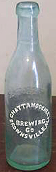 CHATTAHOOCHEE BREWING COMPANY EMBOSSED BEER BOTTLE