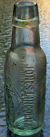 JONES LINCOLN & COMPANY BREWERS EMBOSSED BEER BOTTLE