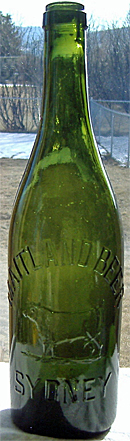 MAITLAND BEER EMBOSSED BEER BOTTLE