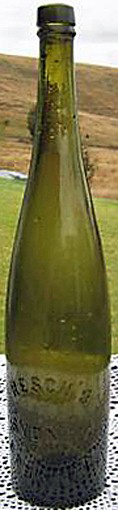 RESCH'S BREWERY EMBOSSED BEER BOTTLE