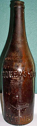 TOOHEY'S BEER EMBOSSED BEER BOTTLE