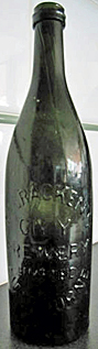 MCCRACKEN'S CITY BREWERY LIMITED EMBOSSED BEER BOTTLE