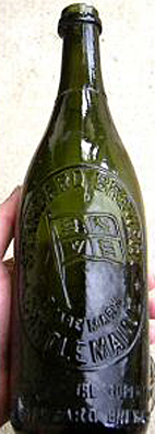 STANDARD BREWERY EMBOSSED BEER BOTTLE