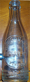 WANGARATTA BREWERY PTY. LIMITED EMBOSSED BEER BOTTLE