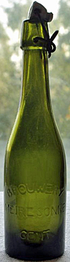 BROUWERY MEIRESONNE EMBOSSED BEER BOTTLE