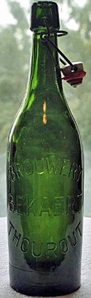 BROUWERY BEKAERT EMBOSSED BEER BOTTLE