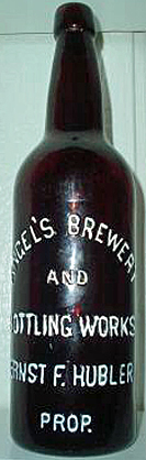 ANGEL'S BREWERY EMBOSSED BEER BOTTLE