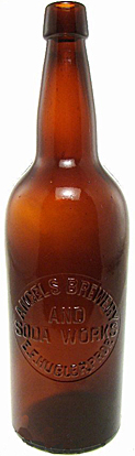 ANGEL'S BREWERY EMBOSSED BEER BOTTLE