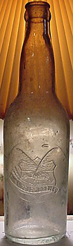 LOS ANGELES BREWING COMPANY EMBOSSED BEER BOTTLE