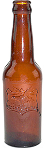 LOS ANGELES BREWING COMPANY EMBOSSED BEER BOTTLE