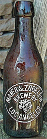 MAIER & ZOBELEIN BREWERY EMBOSSED BEER BOTTLE