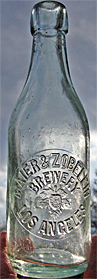 MAIER & ZOBELEIN BREWERY EMBOSSED BEER BOTTLE