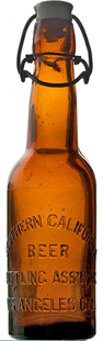 SOUTHERN CALIFORNIA BEER BOTTLING ASSOCIATION INCORPORATED EMBOSSED BEER BOTTLE