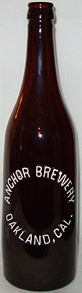 ANCHOR BREWERY EMBOSSED BEER BOTTLE