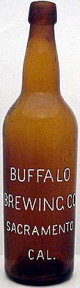 BUFFALO BREWING COMPANY EMBOSSED BEER BOTTLE