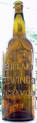 BUFFALO BREWING COMPANY EMBOSSED BEER BOTTLE