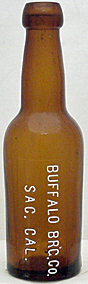 BUFFALO BREWING COMPANY EMBOSSED BEER BOTTLE