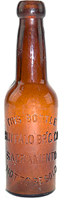 BUFFALO BREWING COMPANY EMBOSSED BEER BOTTLE