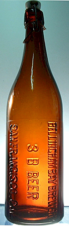 BELLINGHAM BAY BREWERY EMBOSSED BEER BOTTLE