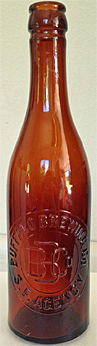 BUFFALO BREWING COMPANY EMBOSSED BEER BOTTLE