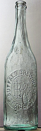 BUFFALO BREWING COMPANY EMBOSSED BEER BOTTLE